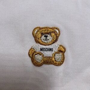 MOSCHINO COUTURE White Polo shirt Teddy bear Size USA 38 EUR 48 Cotton NWT